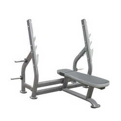 Олимпийская горизонтальная скамья со стойками Aerofit